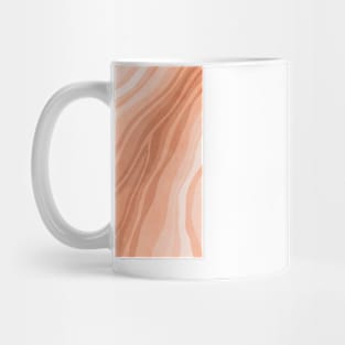 Orange flow lines Mug